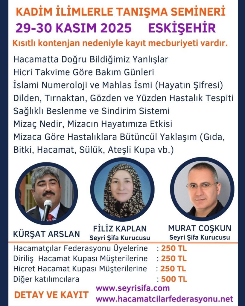 Eskişehir Seminer 29-30 Kasım Dil Tırnak Gözden Hastalık Tespiti Semineri