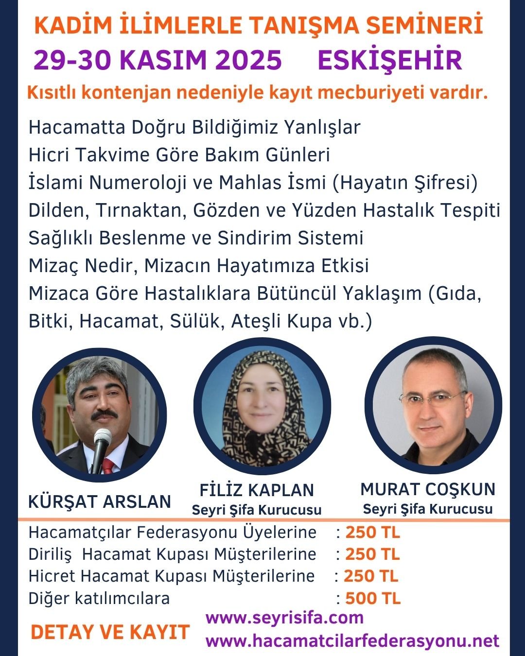 Eskişehir Seminer 29-30 Kasım Dil Tırnak Gözden Hastalık Tespiti Semineri