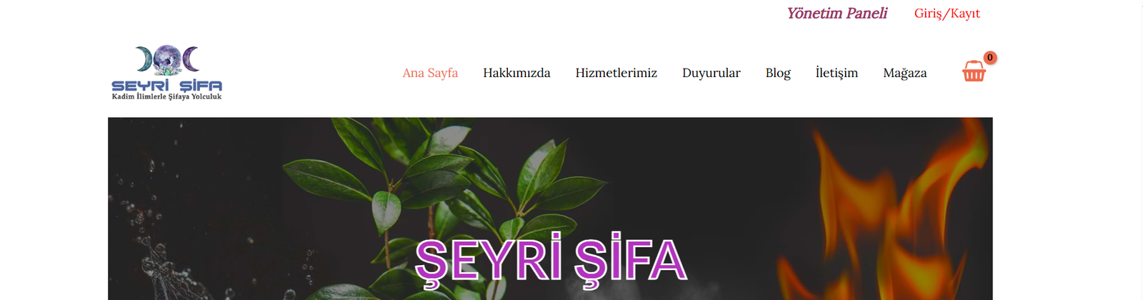 Seyri Şifa Yönetim Paneli Bilgisayardan kayıt -1