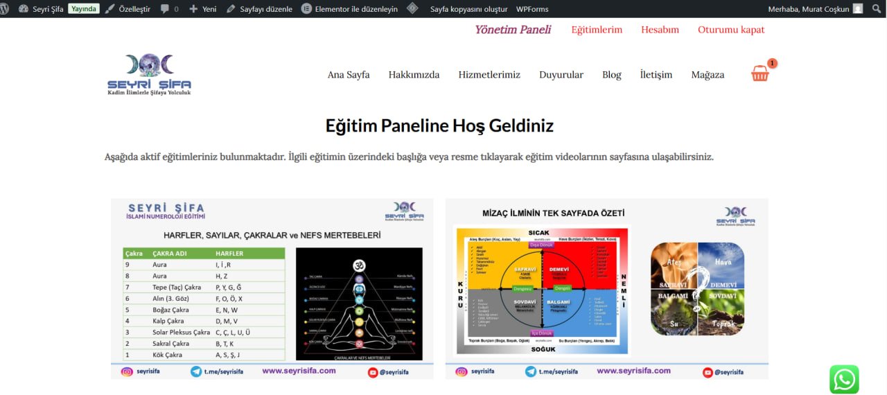 Seyri Şifa Yönetim Paneli Bilgisayardan kayıt -3